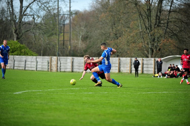 Images from the Bovey Tracey v Crediton United FC First Team game.