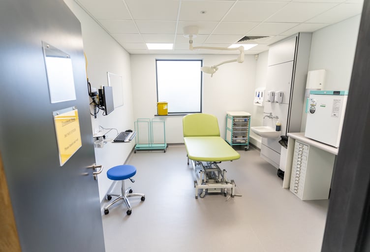 A treatment room in the new Taunton centre for macular conditions.