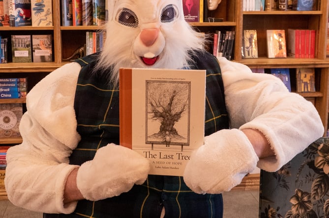 The Easter Bunny found his next favourite tail at Blue Bear Bookshop!
