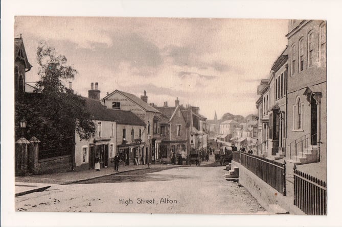 Several shops of a bygone age in Alton High Street feature in the latest Alton Papers book