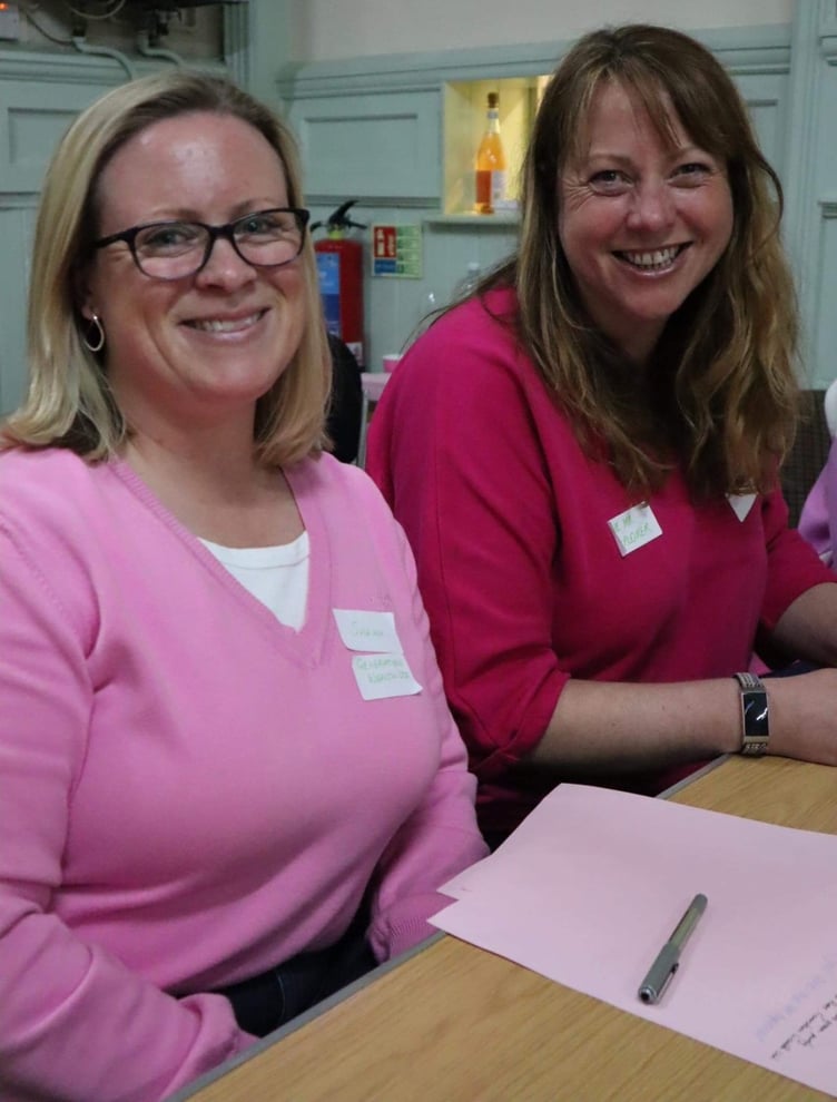 Two of the Wellington Women in Business attendees, Sarah Ross and Jane Holleyoak.