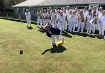 The sun shone for season opening at Crediton Bowling Club
