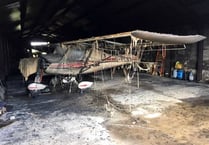 Aviation club devastated by fire damage to hangar