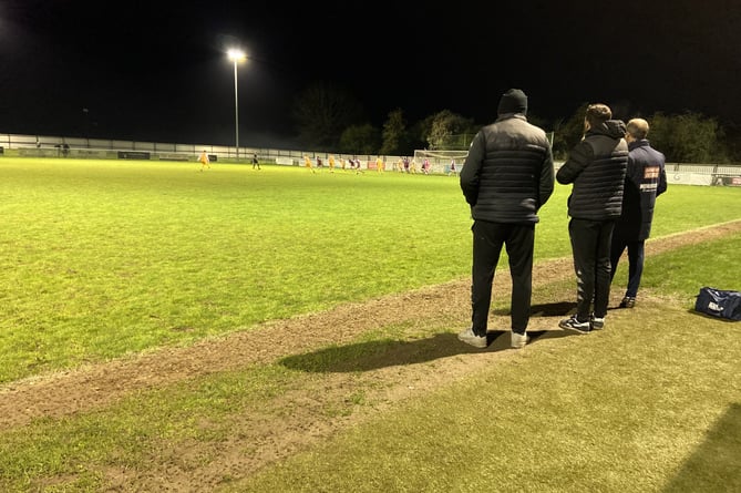 Gavin Smith watches on against Sheerwater