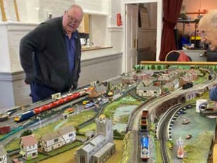 Steamy scenes at Liss village hall during model railway open day