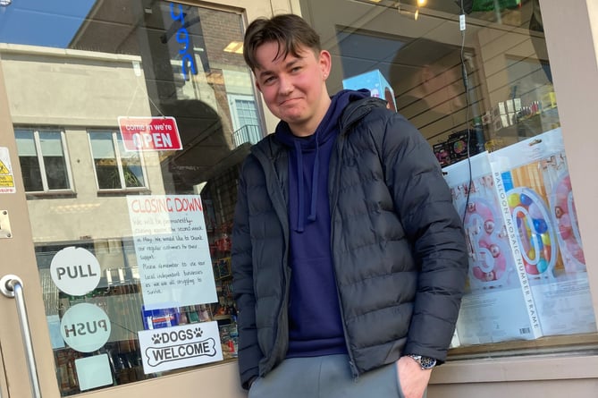 Beaman's assistant manager Jacob Wallis has blamed online shopping for the demise of the tardis-like Petersfield store