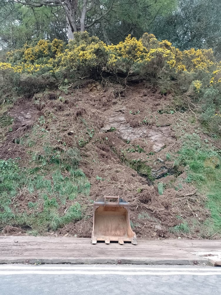 Further works are going on to secure the bend