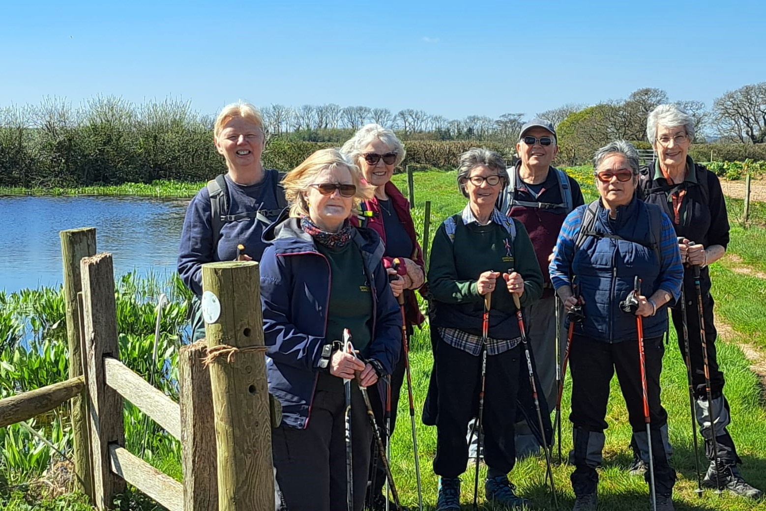 Nordic Walkers at Minwear Woods