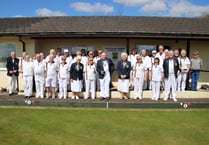 Club President opens the Green at Morchard Bishop Bowling Club
