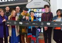 Author and wife unveil book vending machine at St David's Station

