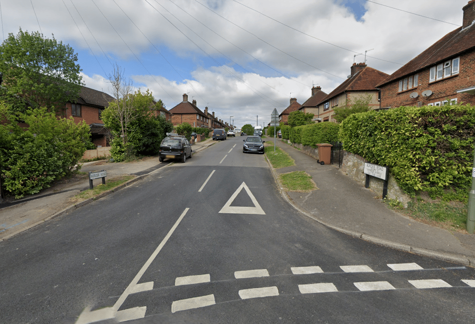 <p>Border Road, off Critchmere Lane in Haslemere</p>