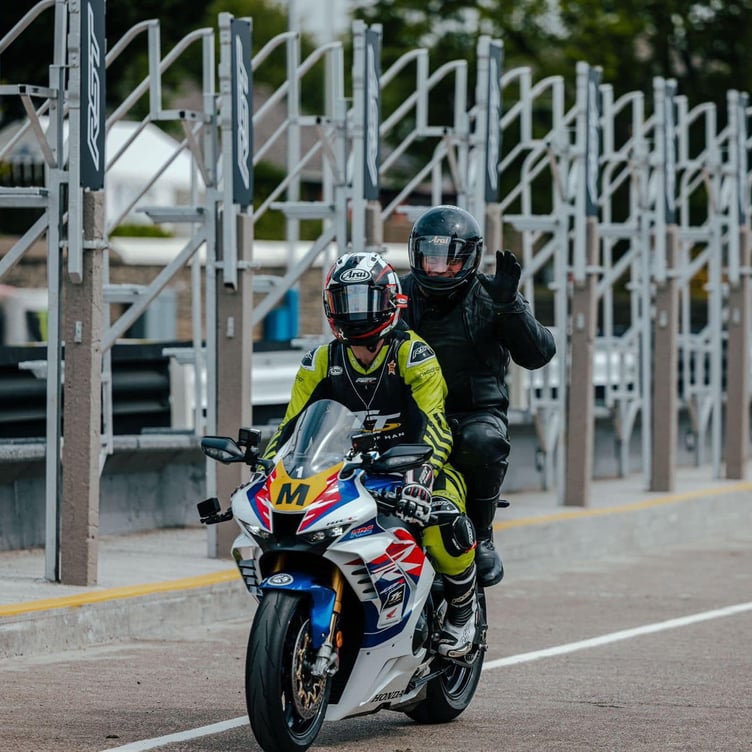 Richard 'Milky Quayke and Lieutenant Governor Sir John Lorimer at the TT races 2022