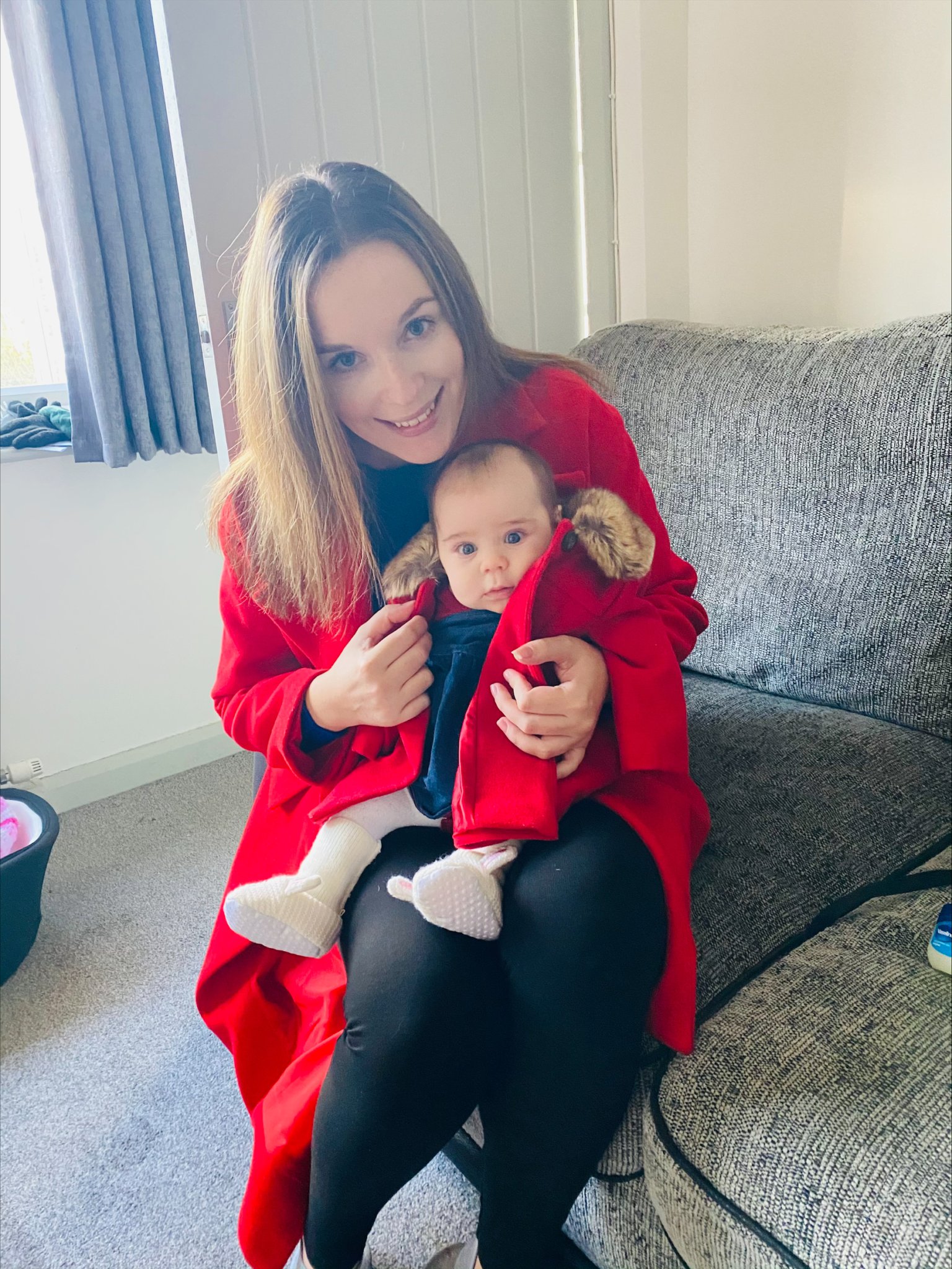 Suzanne Jolly and Sophia Bergen (two months)