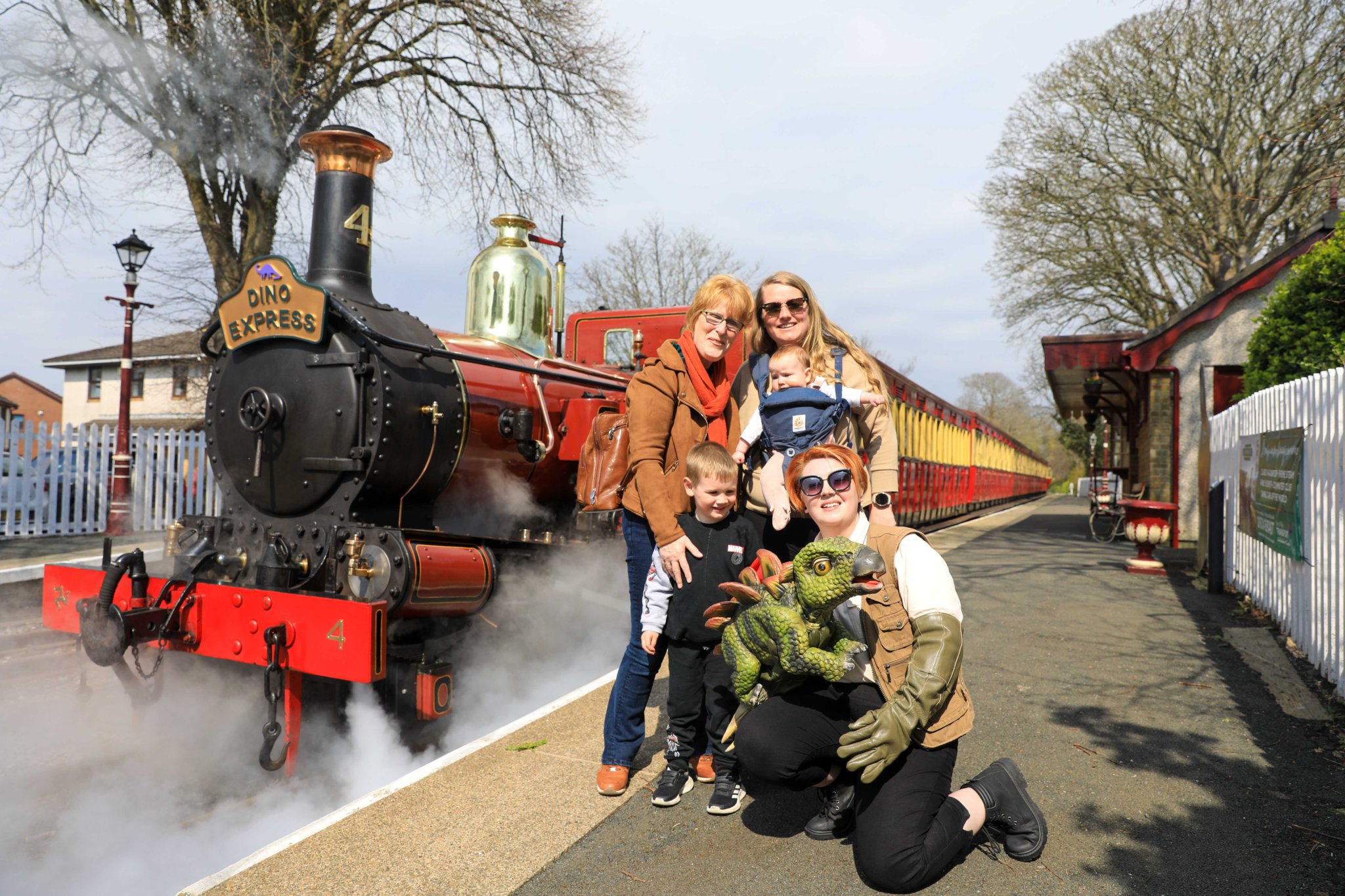 Grayson Family at The Dino Express Event held at Rushen Abbey. Photo by Callum Staley (CJS Photography).