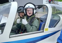 Cadets take to skies with ex-NATO chief