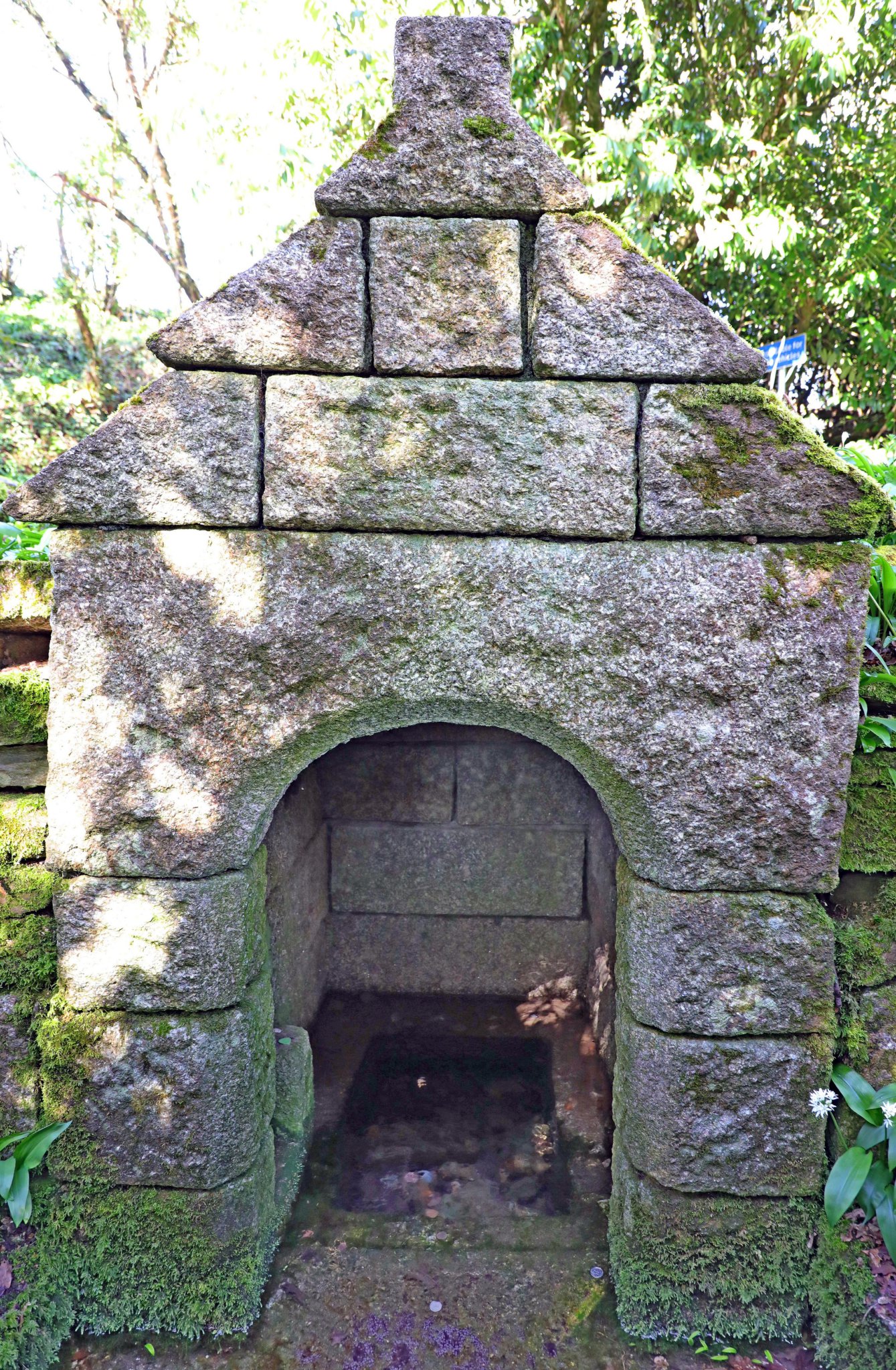 Liskeard Old Cornwall Society (OCS) member and residents of St Keyne came together recently to give the Holy Well just outside the village its annual tidy up