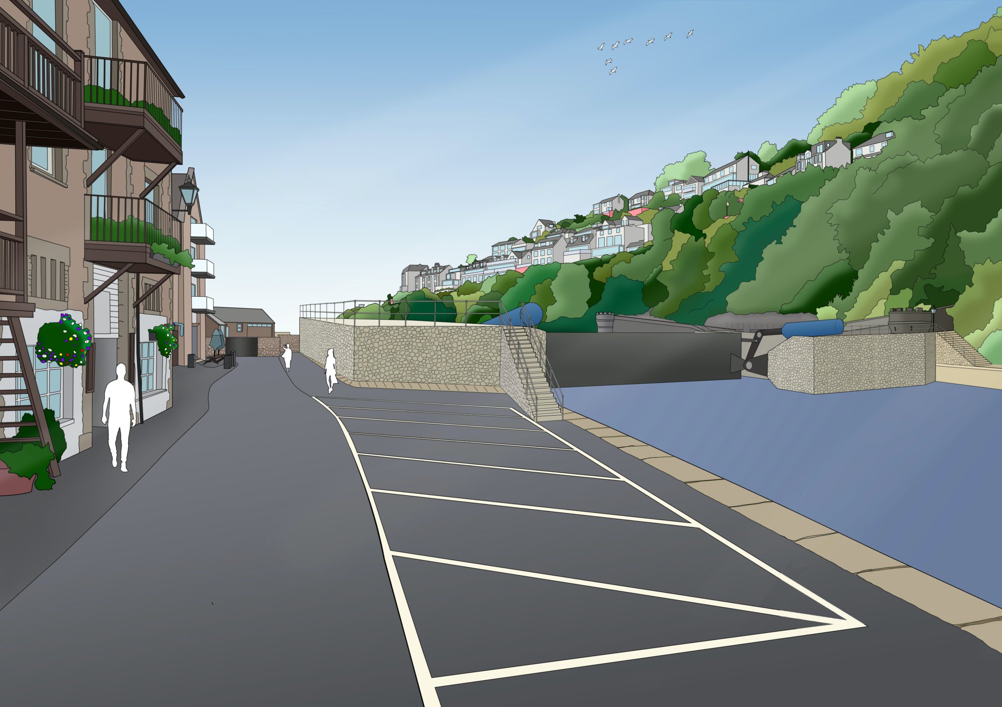 Among the options being put forward to protect Looe, one of the most flooded towns in the country, are demountable barriers, permanent flood walls or quayside extensions