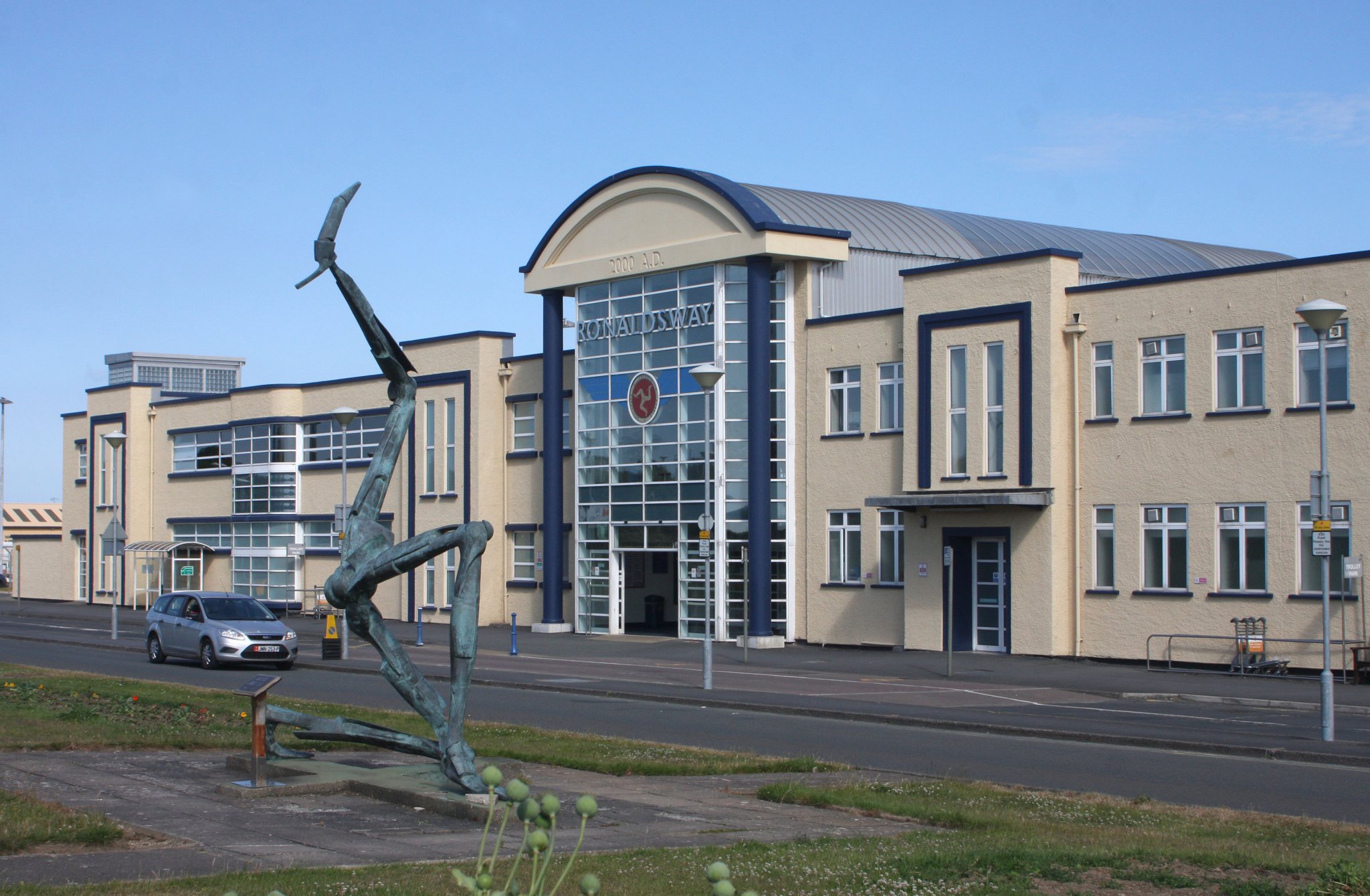 Exterior of Ronaldsway Airport Ballasalla.