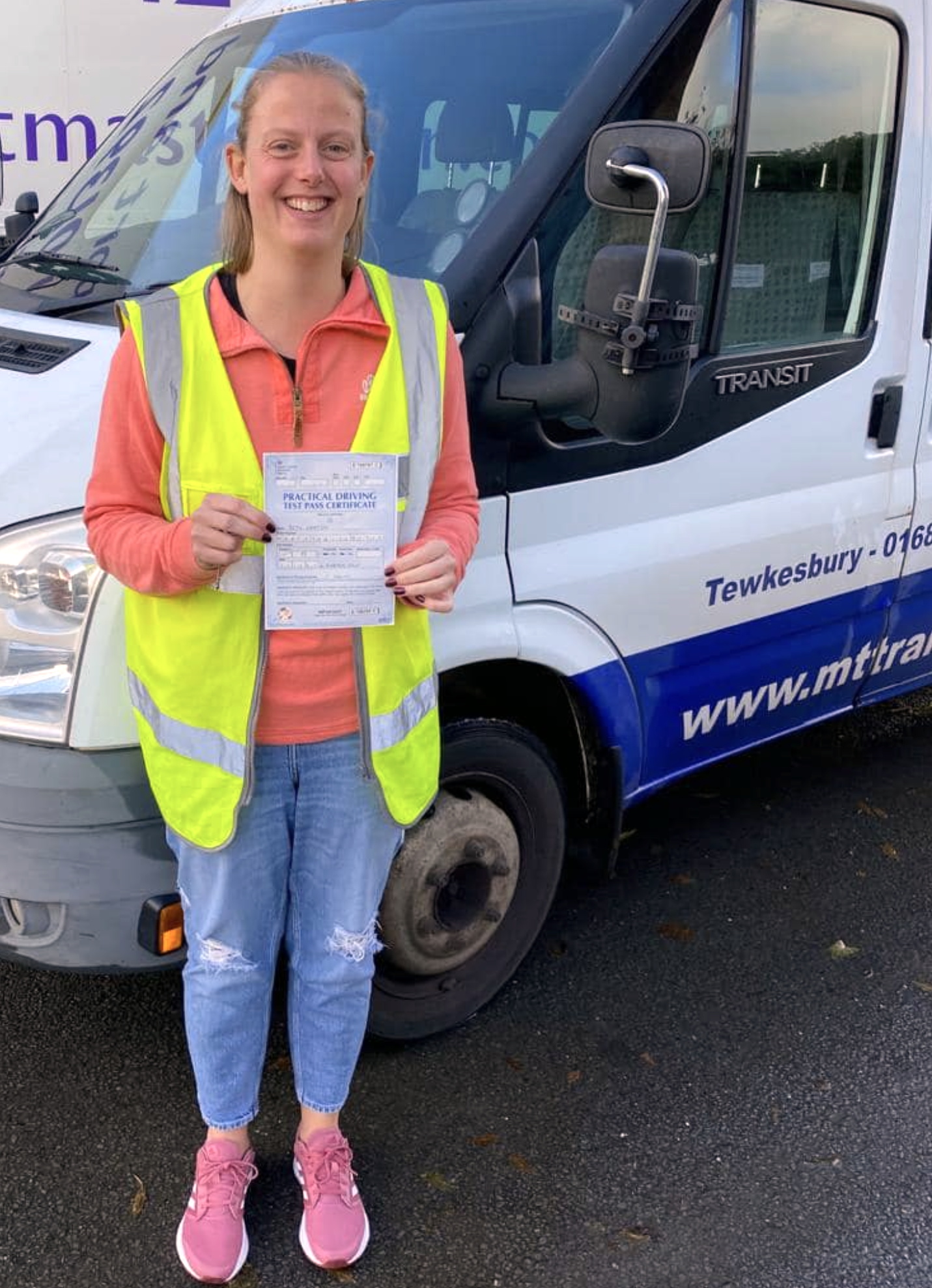 Beth Martin (above) and Emma Boucher are delighted to have passed their D1 minibus tests