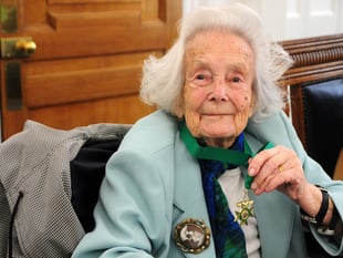 Lady Tindle honoured for services to Farnham