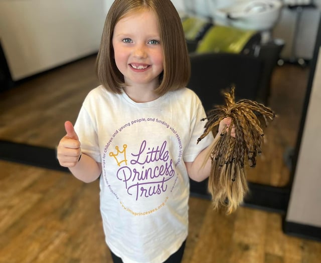 Daisy gets hair cut for charity