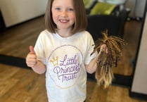 Daisy gets hair cut for charity