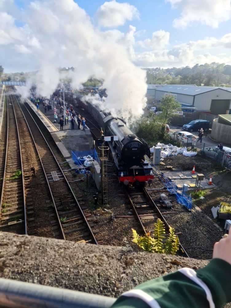 Leaving Par under her own steam. Picture: Elias O’Neill