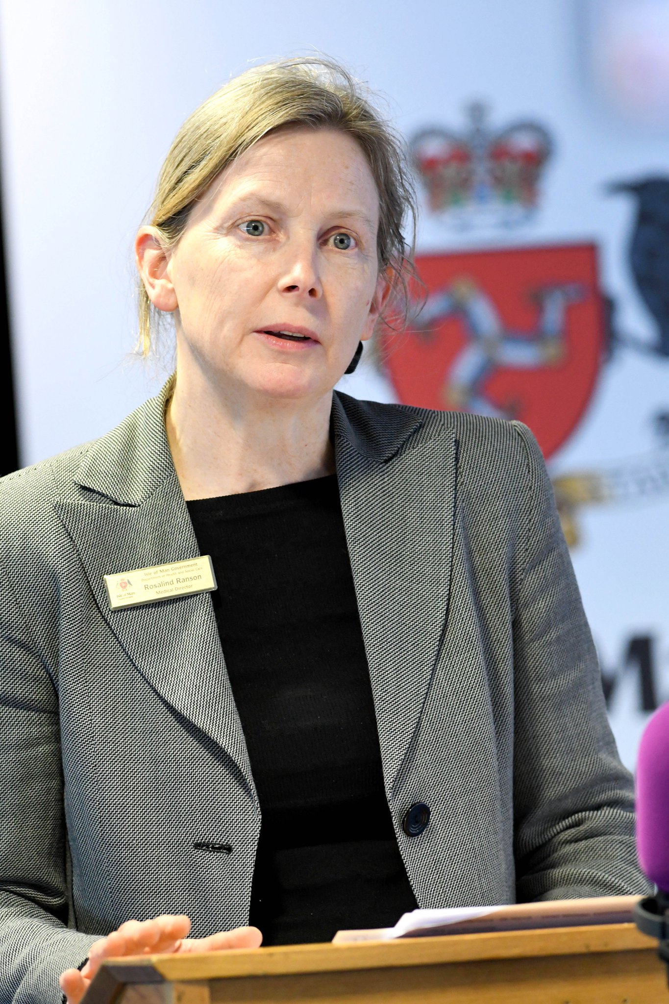 Coronavirus daily press conference - pictured is Medical Director Rosalind Ranson
