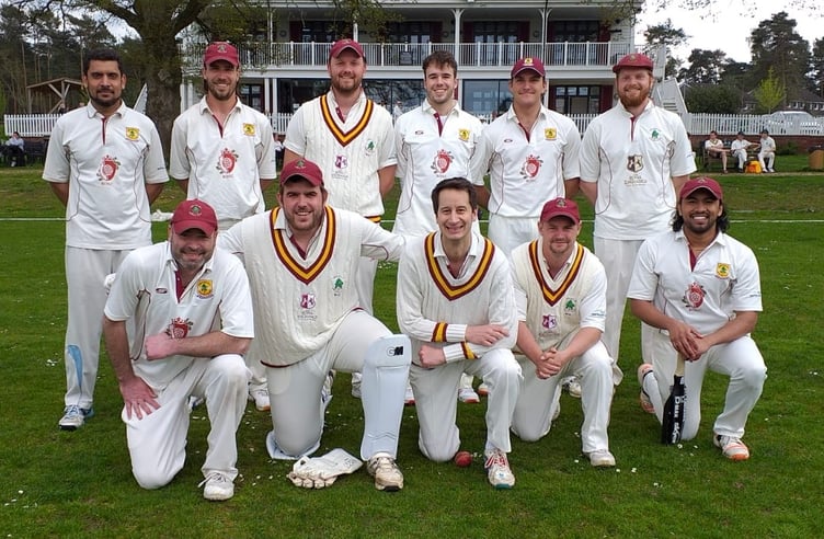 Headley Cricket Club’s first team line up for a photo
