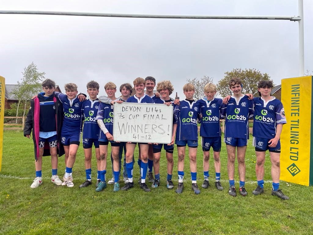 CLOCKWISE FROM ABOVE: Kingsbridge Blues, winners of the U14 Sevens Cup; Kingsbridge Under-16 Girls, winners of the Brooke Bradley Cup; Kingsbridge’s Under-18 Girls, winners of the Lottie Holland Plate.