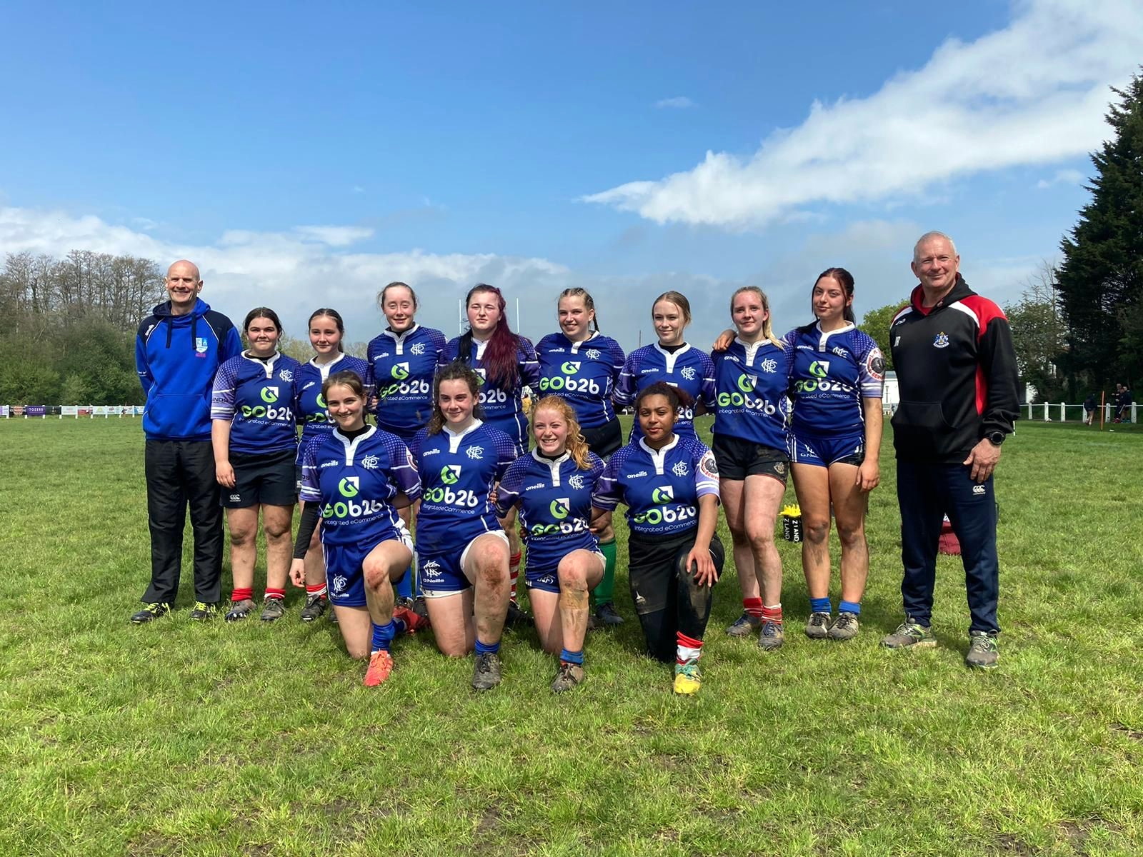 CLOCKWISE FROM ABOVE: Kingsbridge Blues, winners of the U14 Sevens Cup; Kingsbridge Under-16 Girls, winners of the Brooke Bradley Cup; Kingsbridge’s Under-18 Girls, winners of the Lottie Holland Plate.