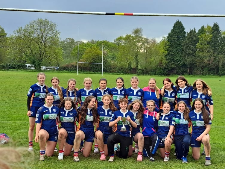 CLOCKWISE FROM ABOVE: Kingsbridge Blues, winners of the U14 Sevens Cup; Kingsbridge Under-16 Girls, winners of the Brooke Bradley Cup; Kingsbridge’s Under-18 Girls, winners of the Lottie Holland Plate.