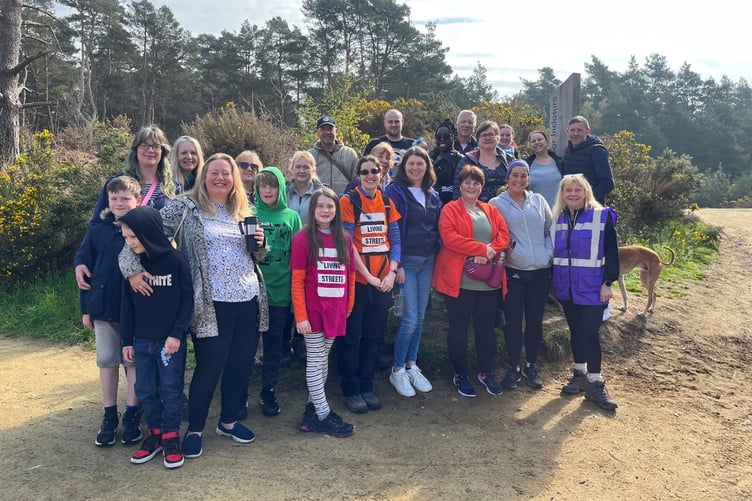 Whitehill & Bordon Green Loop walkers, April 22nd 2023.