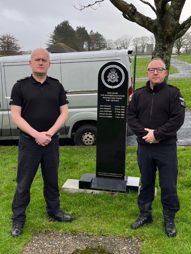 Richard Hewitt (Chair) and Barry Hand (Seargant's Rep.) IOM Police Federation