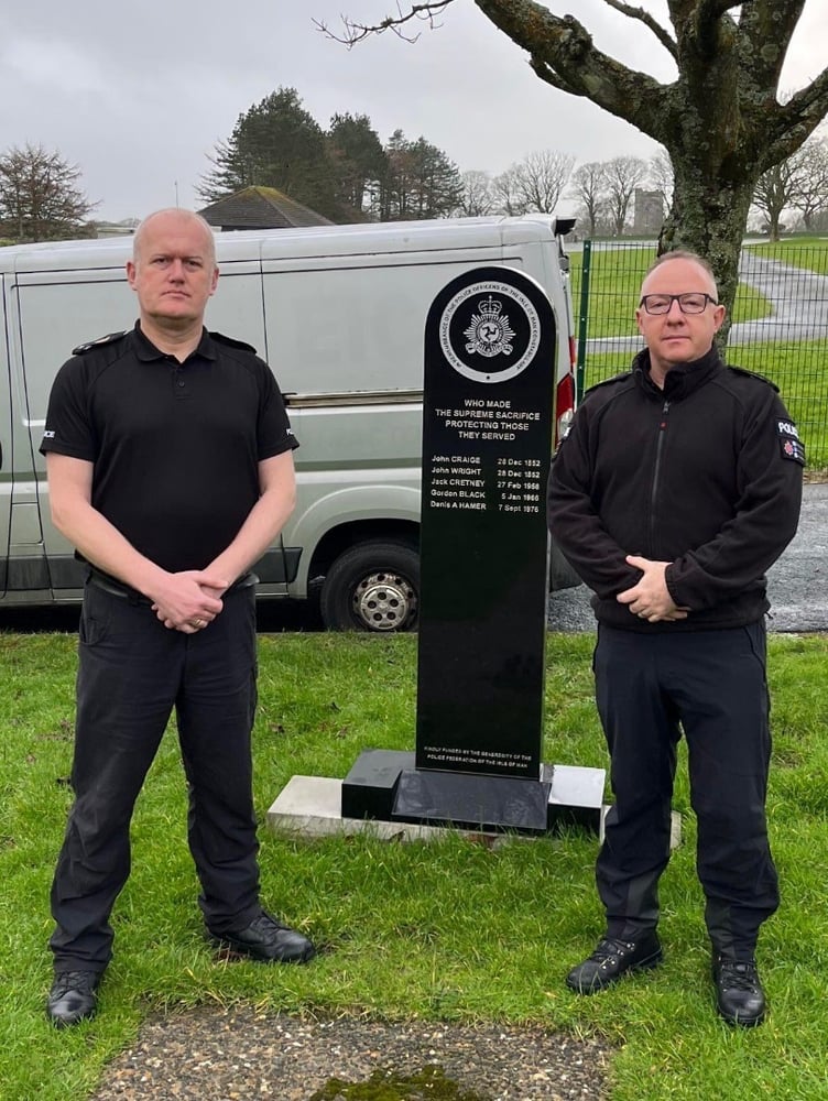 Richard Hewitt (Chair) and Barry Hand (Seargant's Rep.) IOM Police Federation