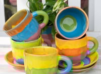 <p>Some of Polly Middleton’s Firecracker Sky work</p>