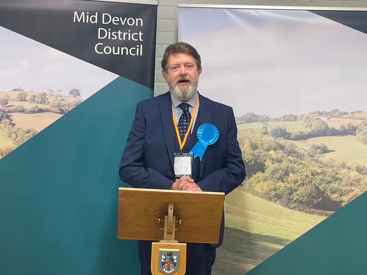 Clive Eginton, Conservative, lost his Taw Vale seat after 20 years as a Mid Devon councillor.