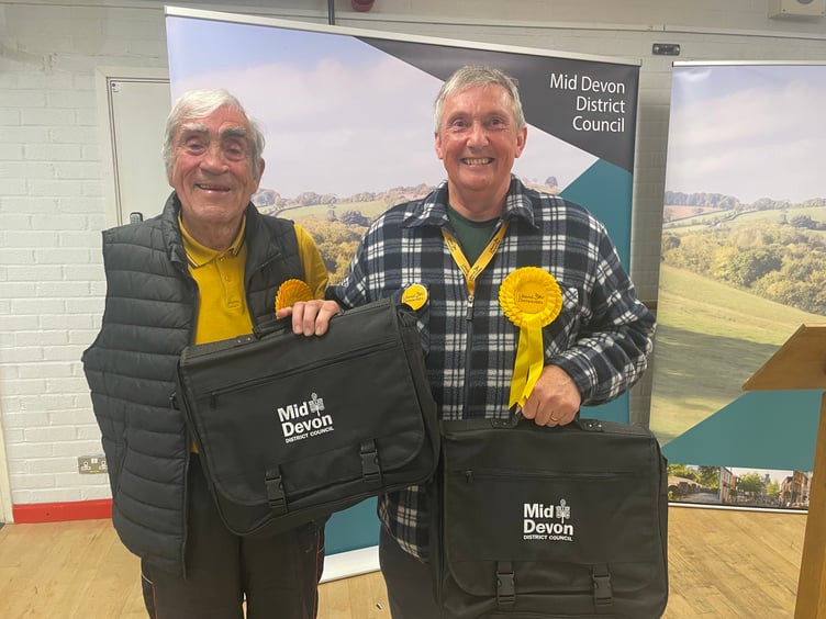 Frank Letch and Guy Cochran were the winners in Crediton Lawrence.