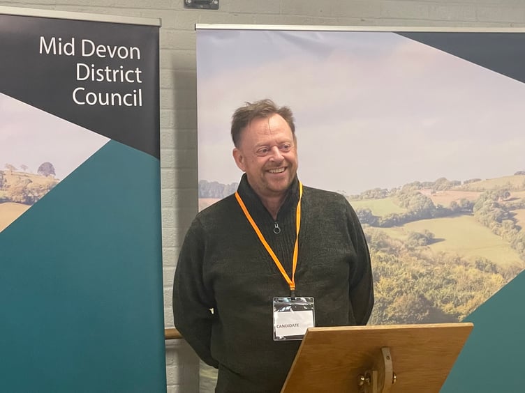 Stuart Penny, Conservative, pictured, was elected as Upper Yeo councillor with Natalia Letch, LibDem.