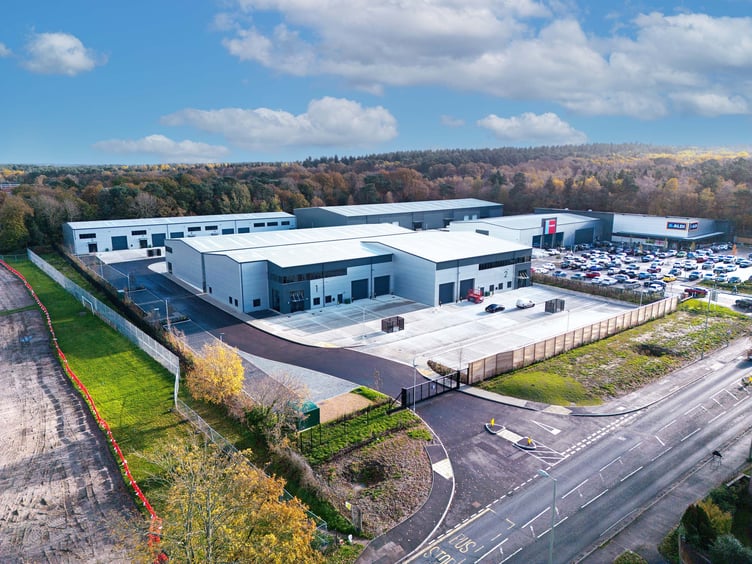 The new Quantum Business Park in Church Crookham, just north of Farnham