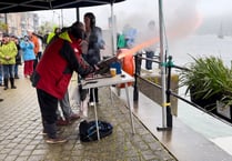 Dartmouth fires a 21 Gun Salute for the King's Coronation