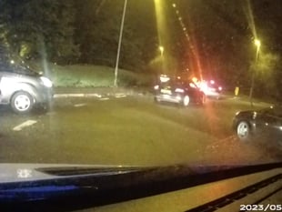 Police car damaged as officers move on 300-car 'meet' in Petersfield