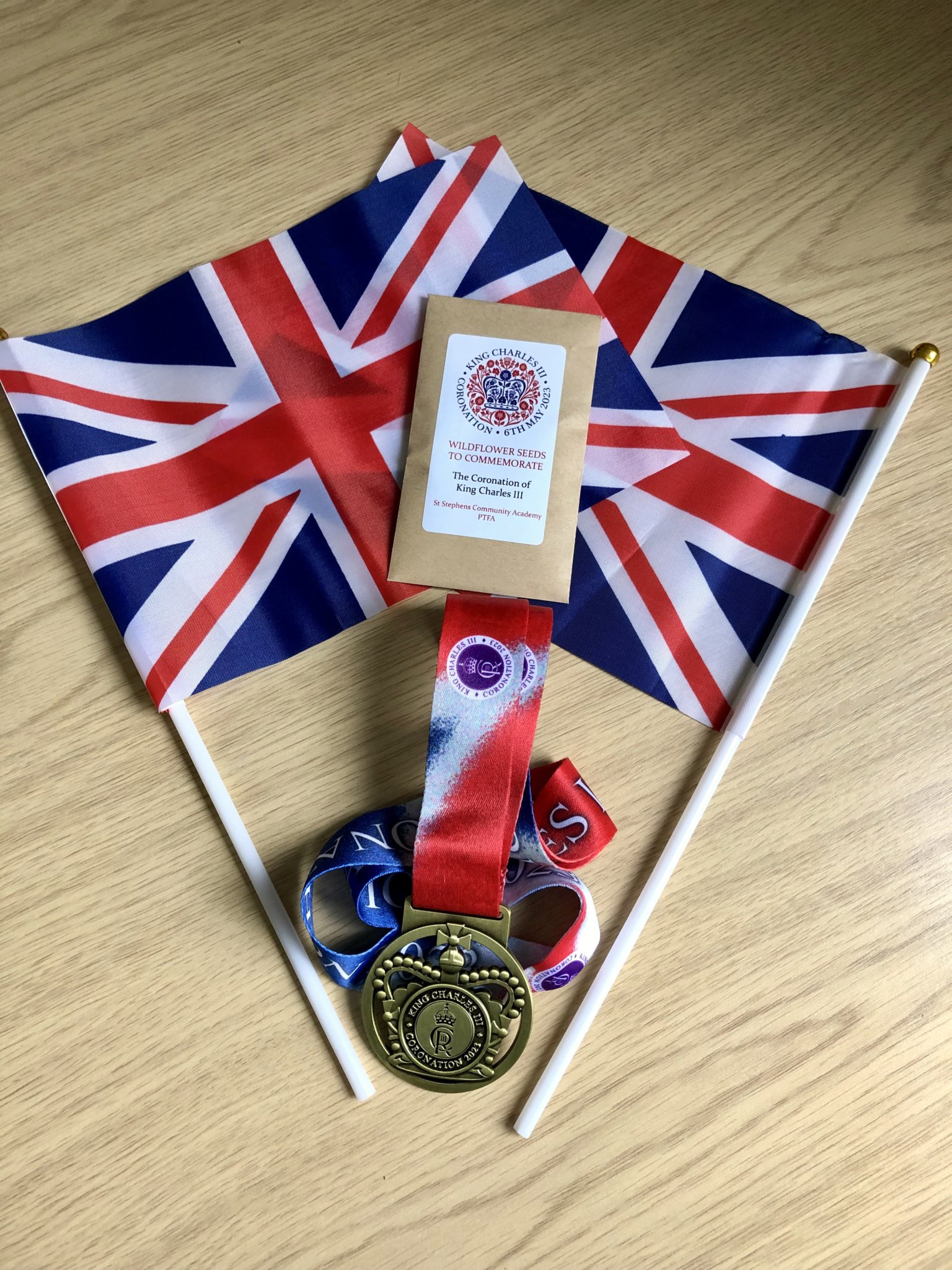 Students at St Stephen’s Community Academy in Launceston donned their red, white and blue clothing for a special Coronation celebration