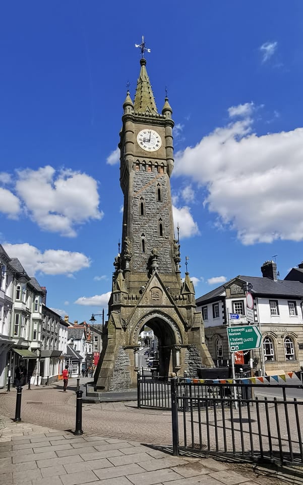 Llinos Furneaux snapped this shot of Machynlleth’s famous clocktower on a bright, sunny day