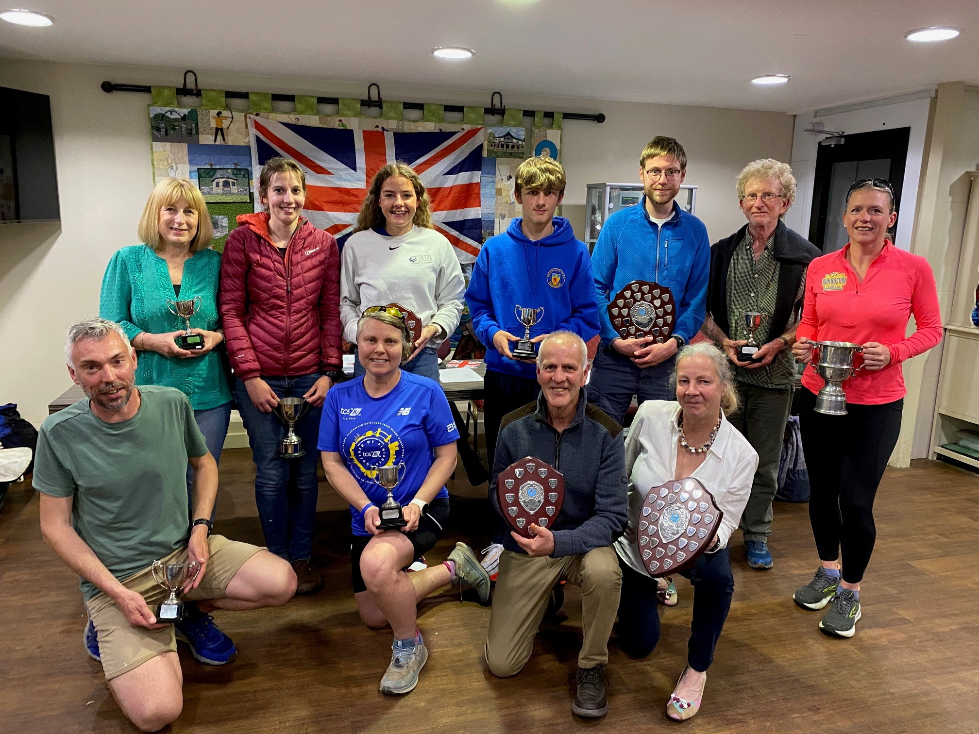 CLOCKWISE FROM ABOVE: Sarah, left, and Molly Marvin after the Brecon Beacons Trail Challenge; Claudine Benstead and Kate Wilson in Exwick; Molly and Sarah Marvin at the peak of the Beacons; The ORC awards winners.