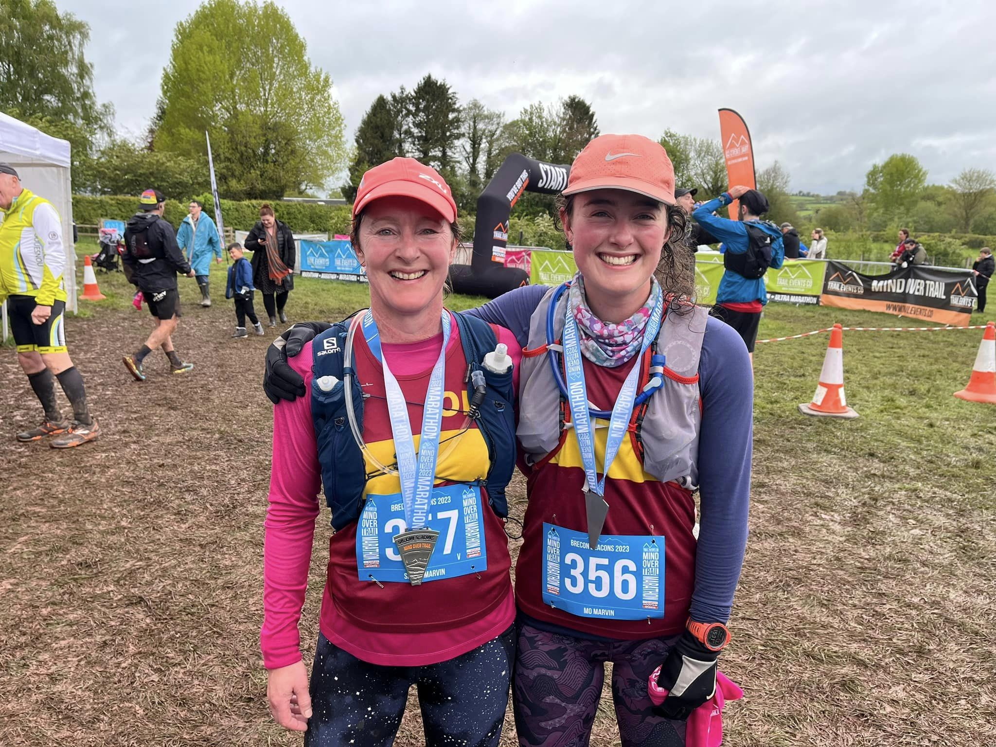 CLOCKWISE FROM ABOVE: Sarah, left, and Molly Marvin after the Brecon Beacons Trail Challenge; Claudine Benstead and Kate Wilson in Exwick; Molly and Sarah Marvin at the peak of the Beacons; The ORC awards winners.