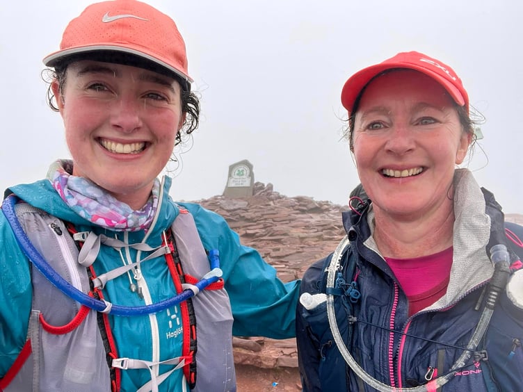 CLOCKWISE FROM ABOVE: Sarah, left, and Molly Marvin after the Brecon Beacons Trail Challenge; Claudine Benstead and Kate Wilson in Exwick; Molly and Sarah Marvin at the peak of the Beacons; The ORC awards winners.