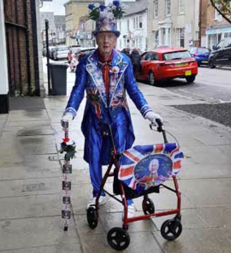 ‘Mr Petersfield’ David Weeks on coronation day, May 6th 2023.