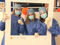 Students at Alton College get taste of an operating theatre