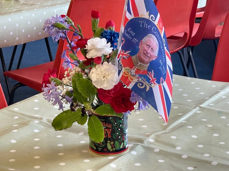 One of the floral displays at Copplestone. AQ 7929
